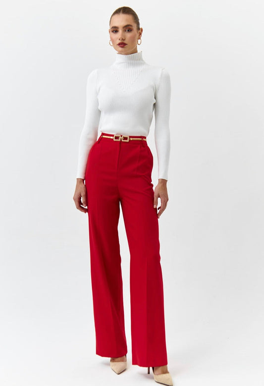 Scarlet Red Tailored Trousers